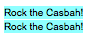 rock the casbah